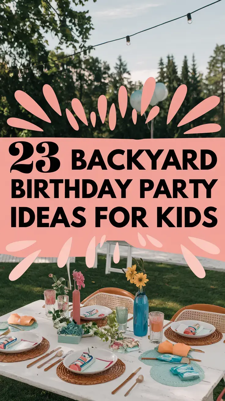 backyard birthday party for kids