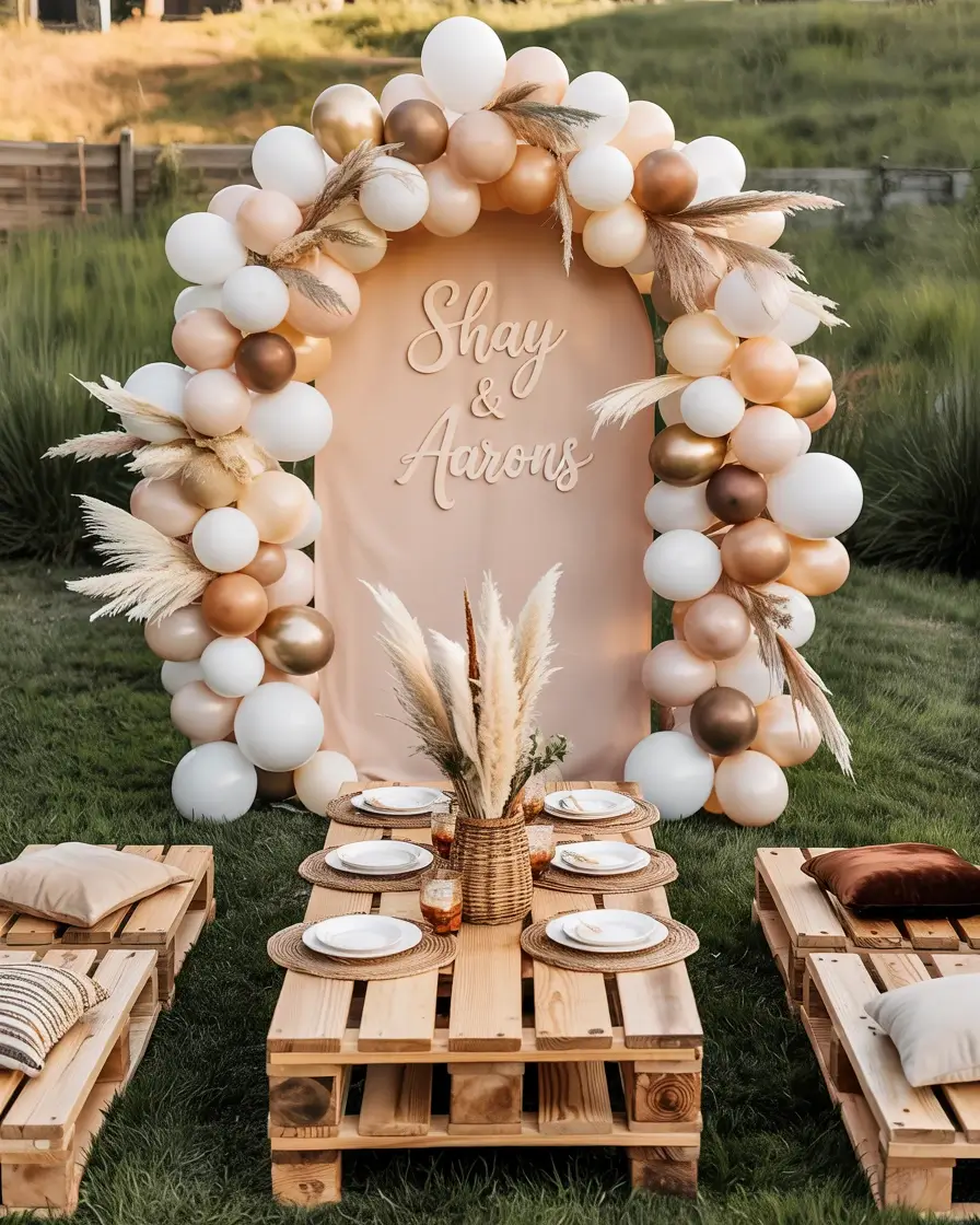 boho baby shower ideas