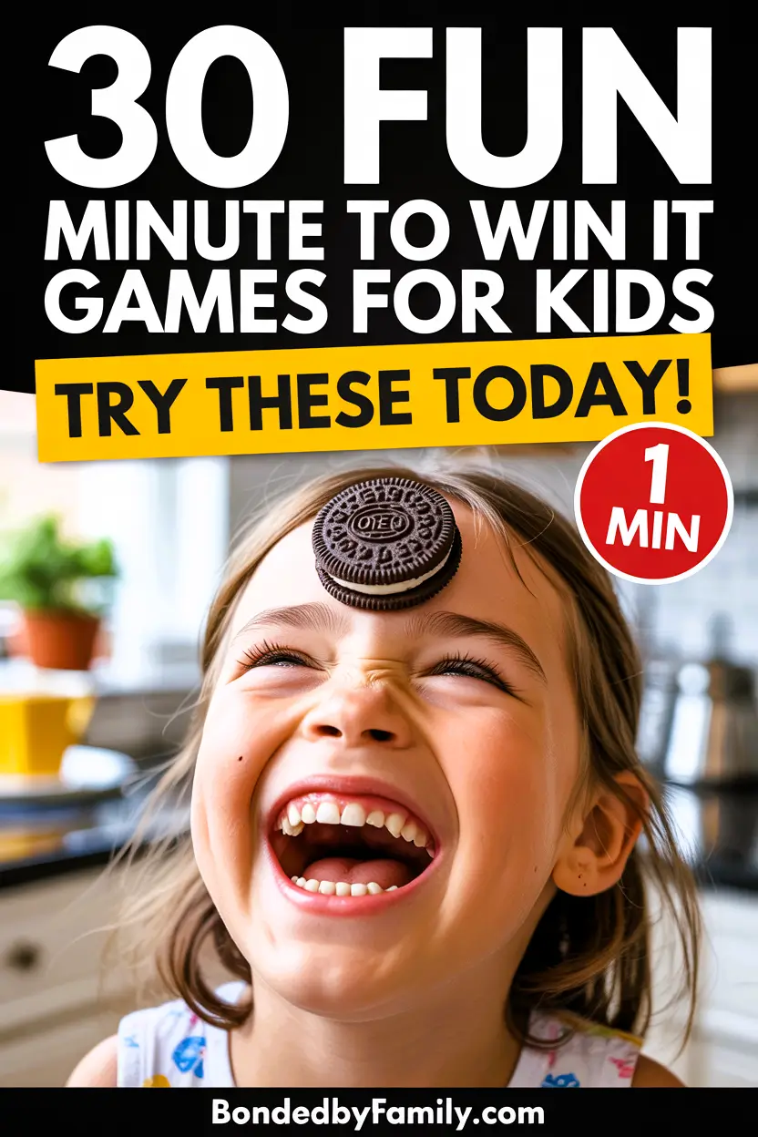 30 Fun Minute to Win It Games for Kids to Save Any Boring Day