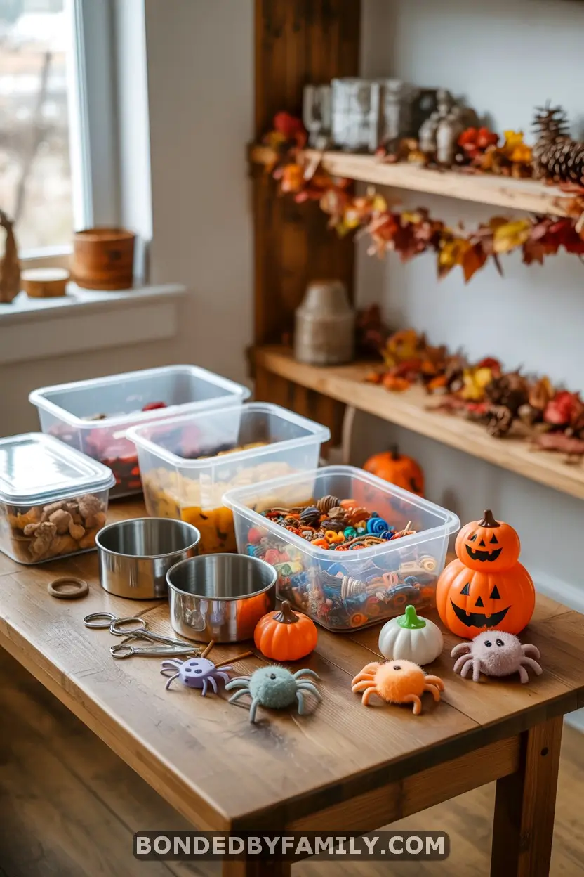 Halloween Sensory Bins for Toddlers