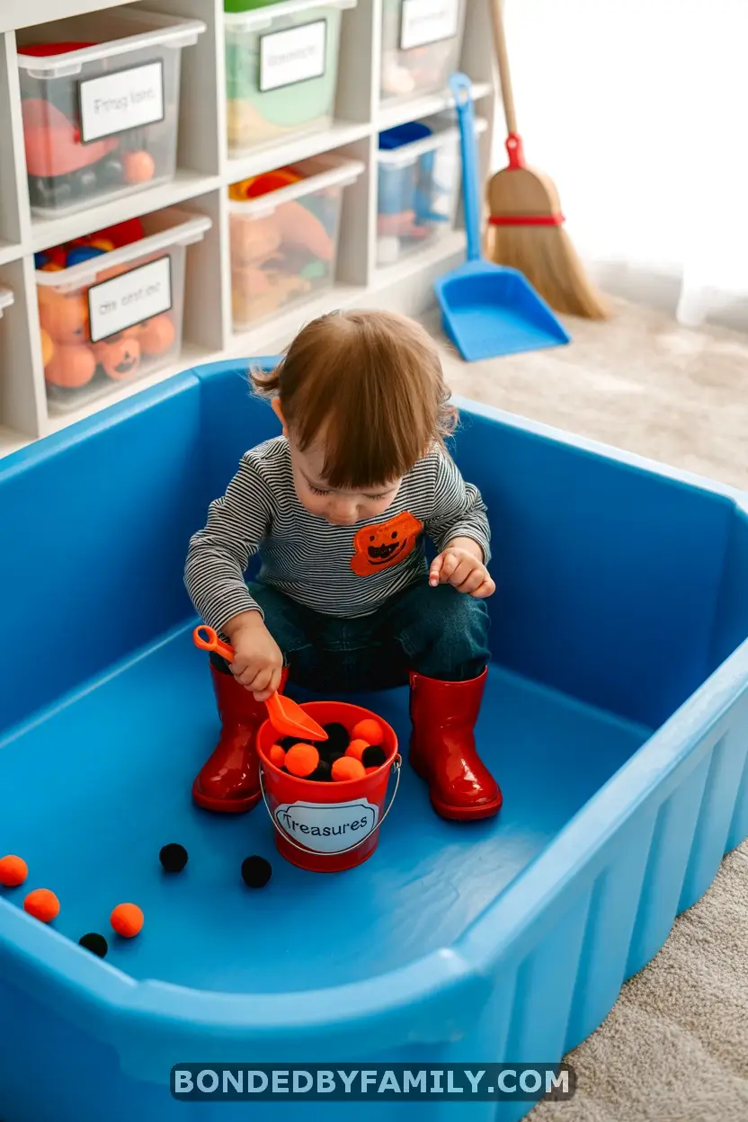 Halloween Sensory Bins for Toddlers