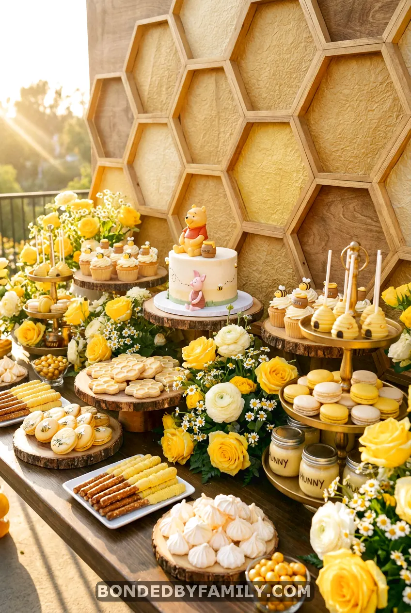 Winnie The Pooh Dessert Table