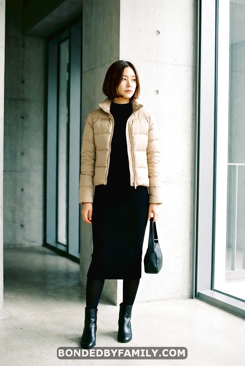 winter baby shower guest outfit