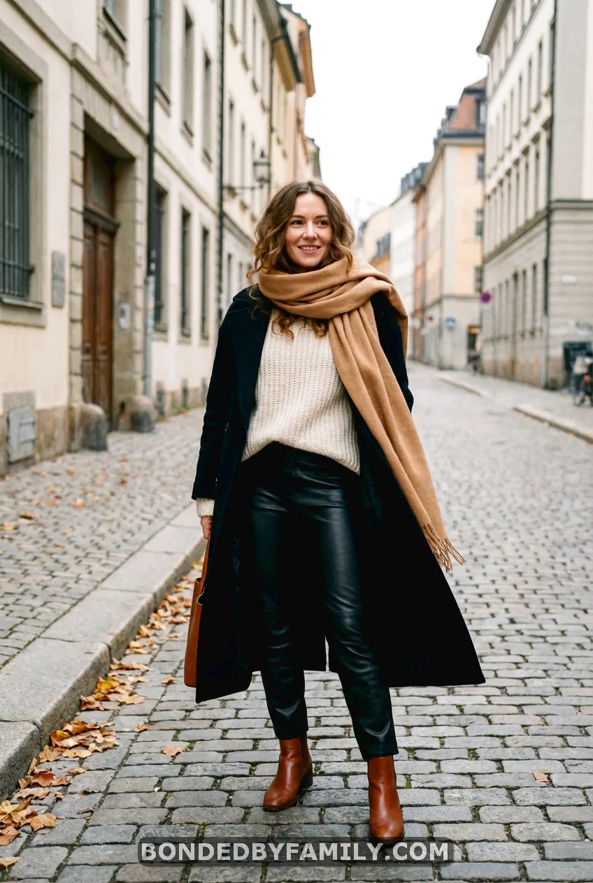 winter baby shower guest outfit