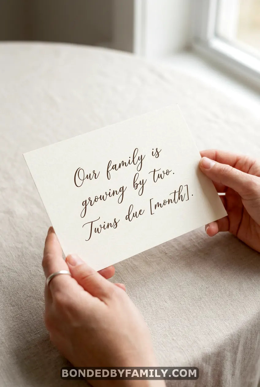 Twin Baby Announcements Ideas