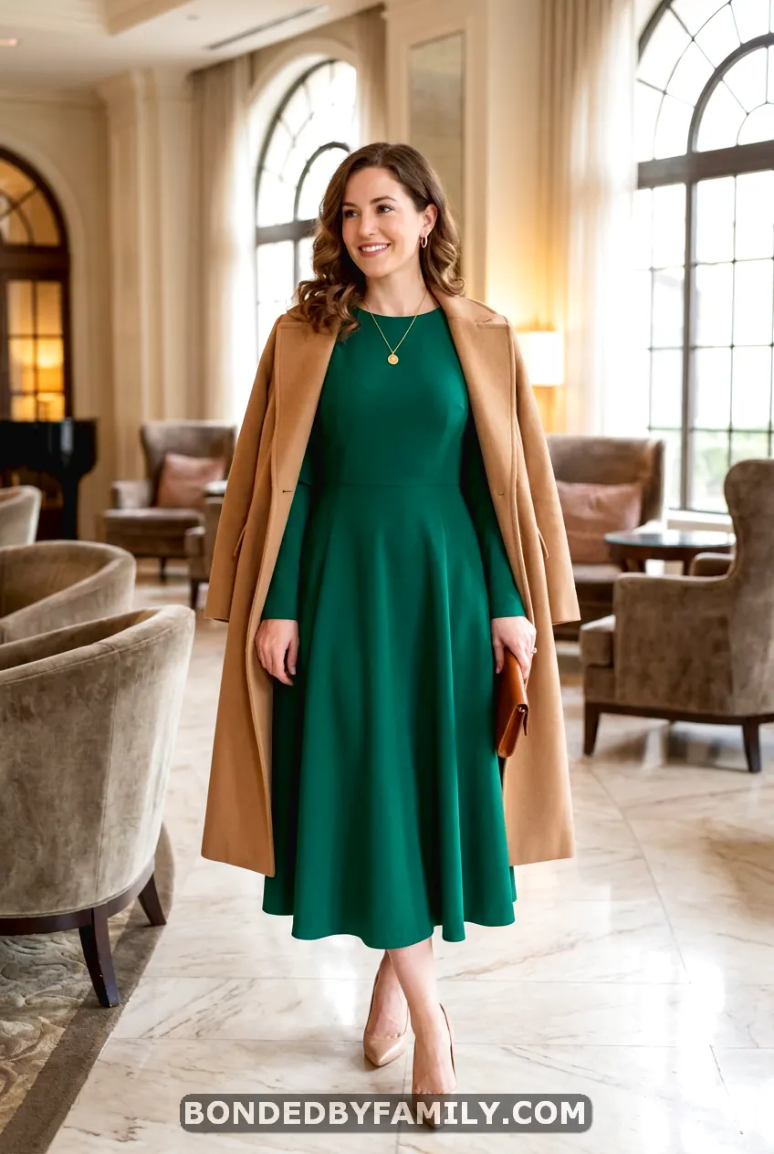 winter baby shower guest outfit