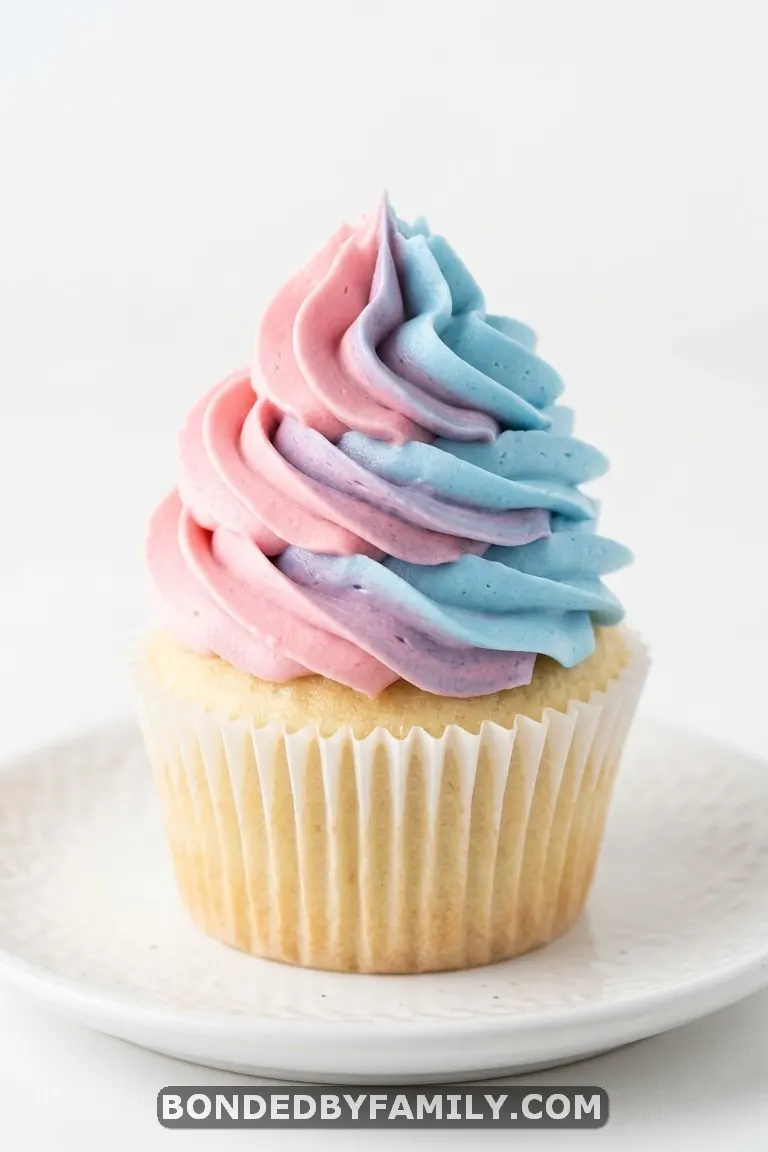 gender reveal cupcakes