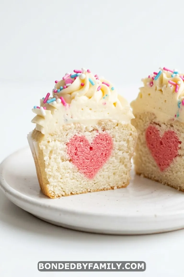 gender reveal cupcakes
