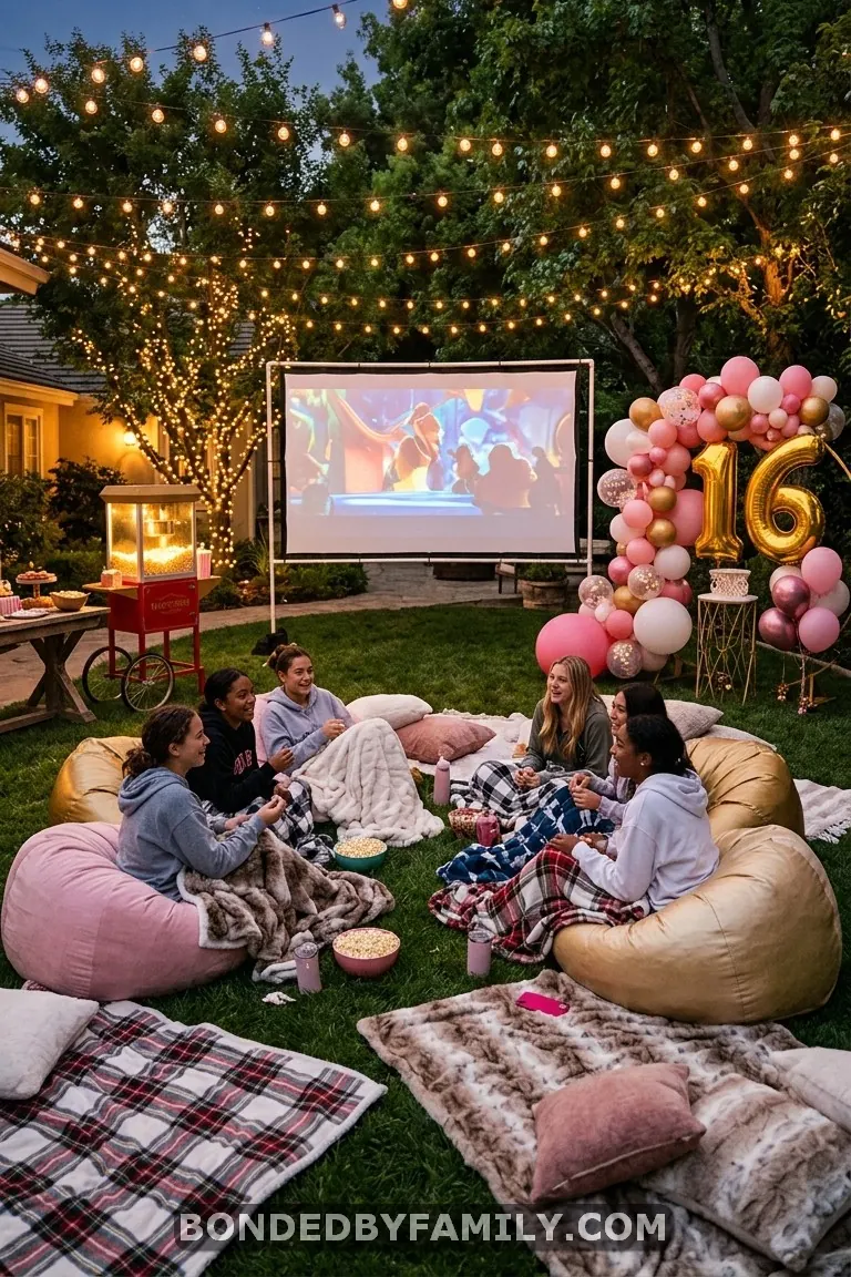 outdoor sweet 16 party ideas