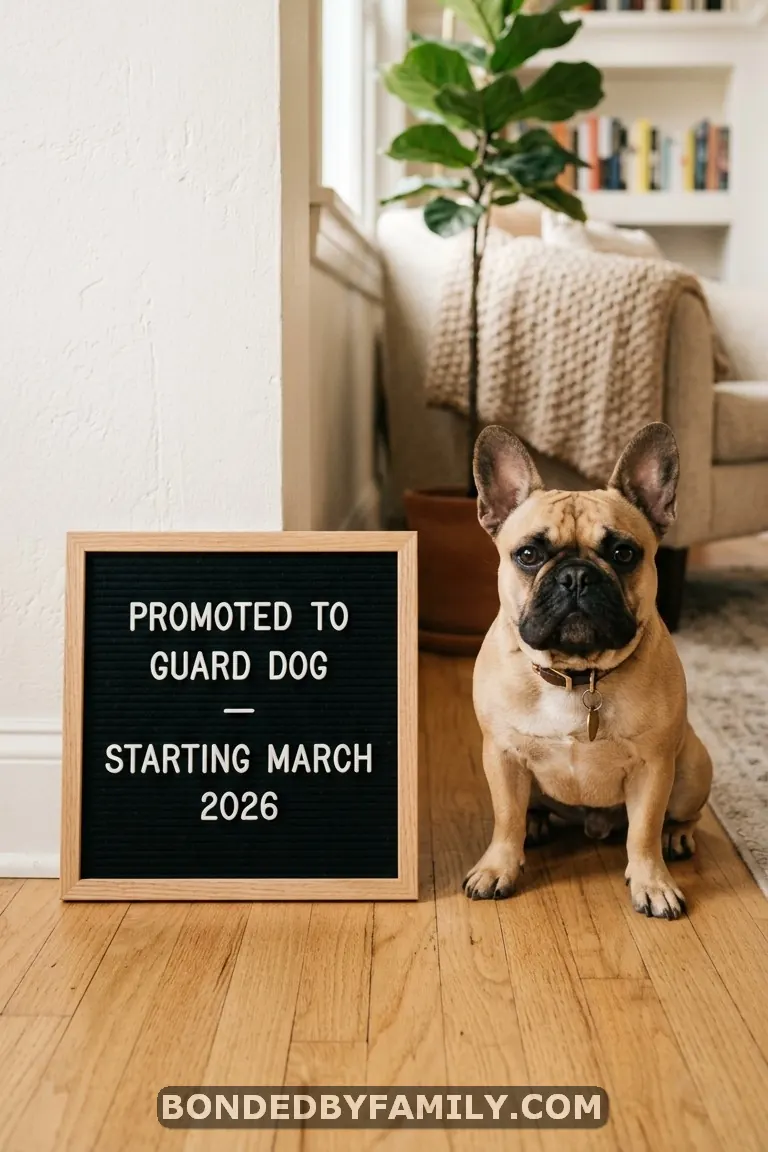 baby announcing ideas with dogs