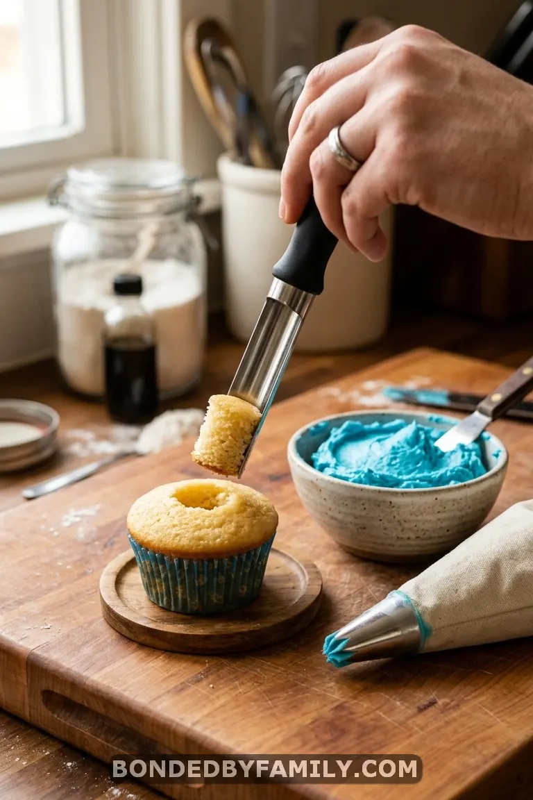 gender reveal cupcakes
