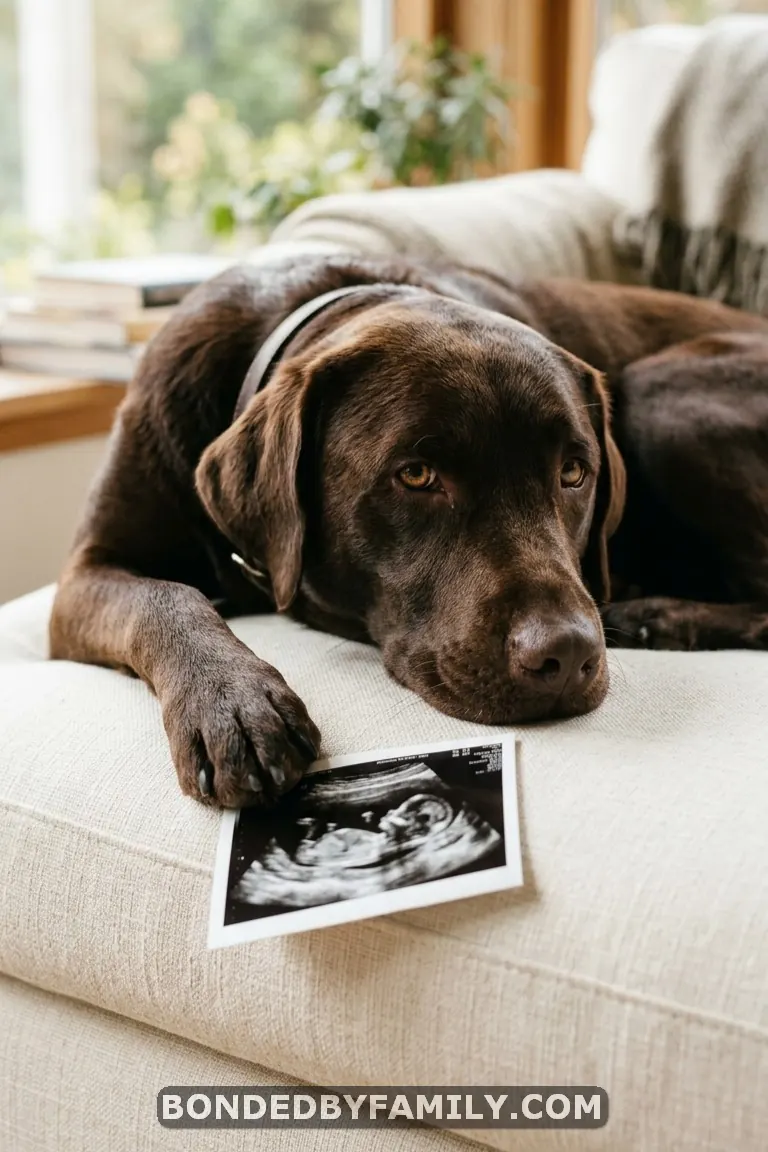 baby announcing ideas with dogs