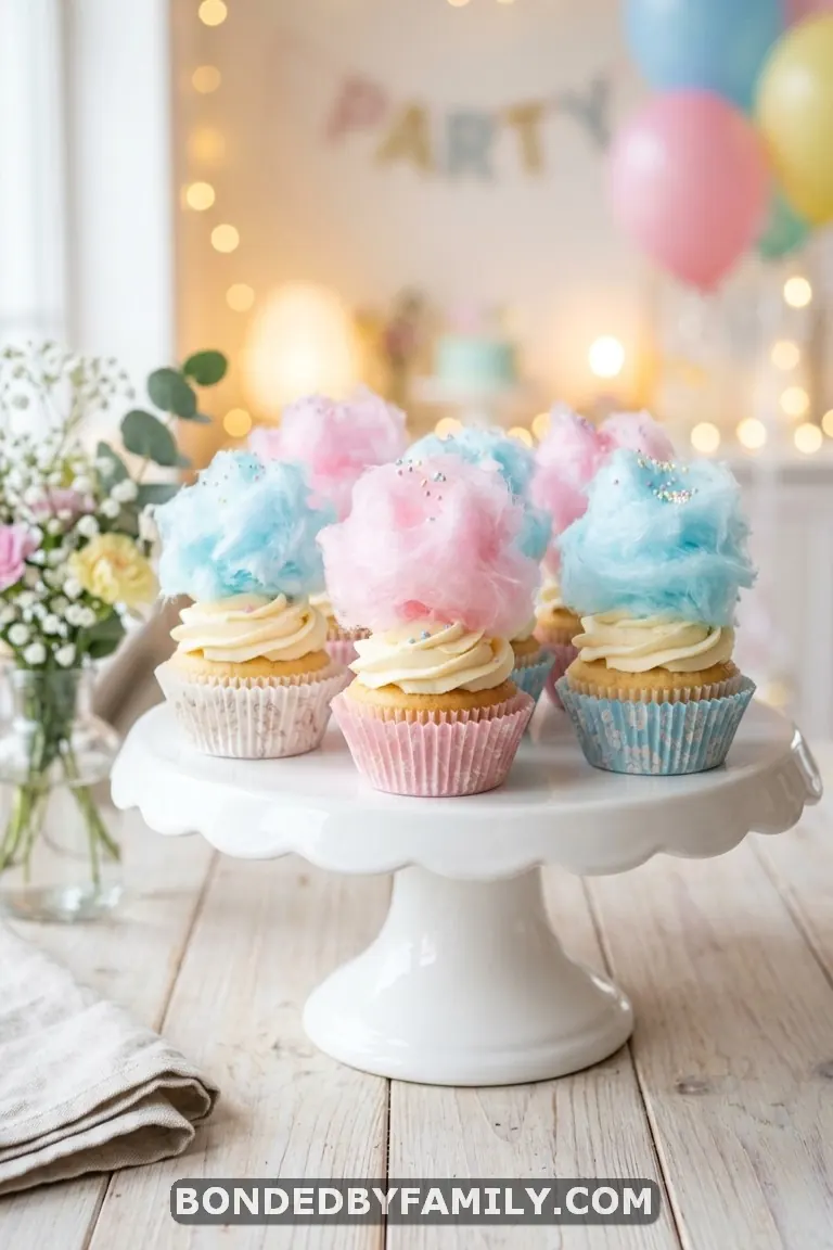 gender reveal cupcakes