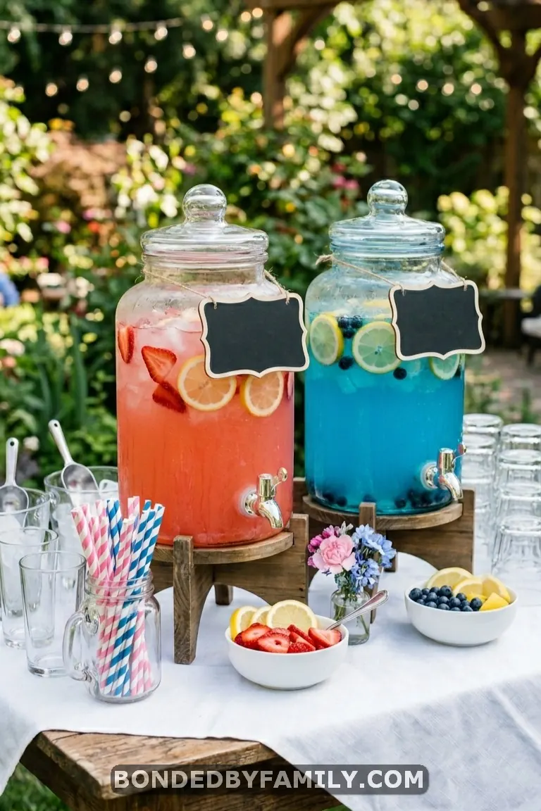 gender reveal food table