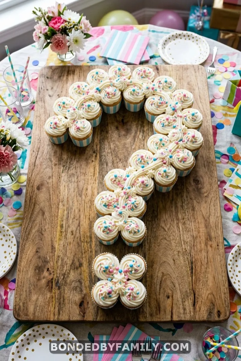 gender reveal cupcakes