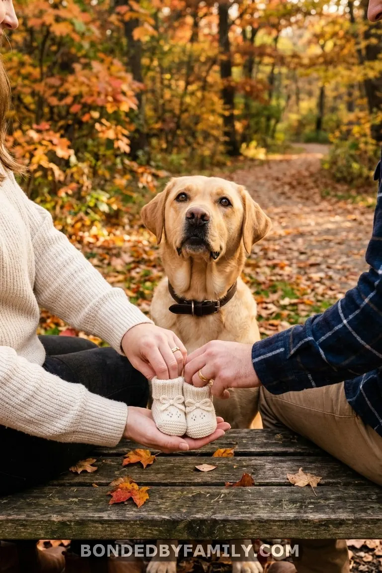 baby announcing ideas with dogs