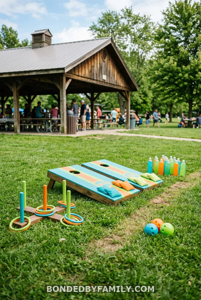 Set Up a Lawn Game Station