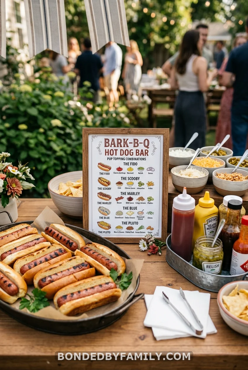 The Hot Dog Bar with Character Menus