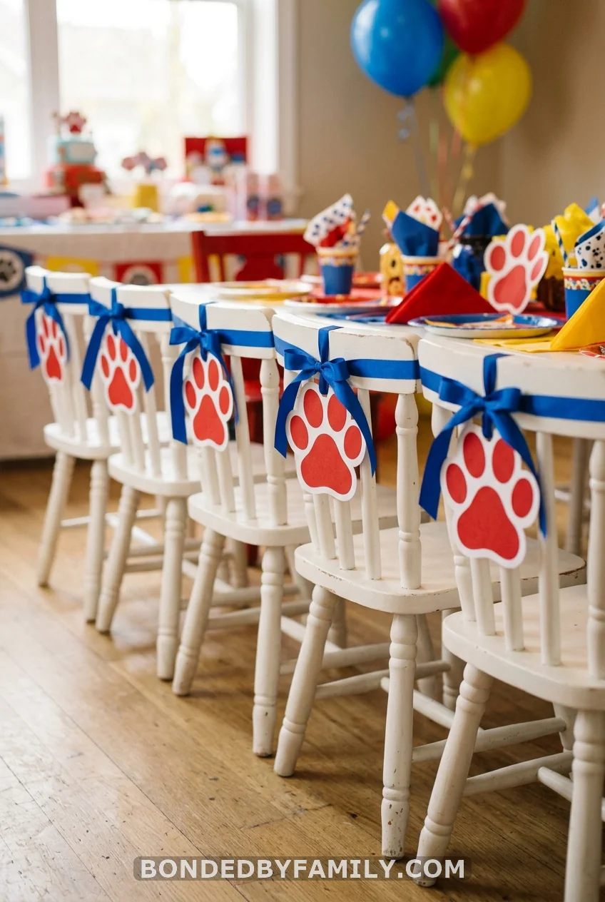 Paw Print Chair Backs