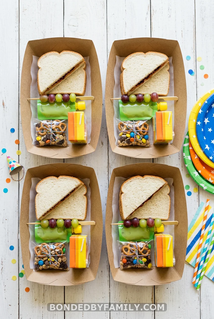 Pre-Packed Kraft Tray Lunches for Kids