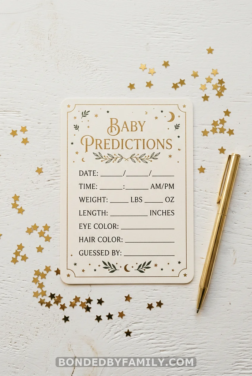 Predictions Card