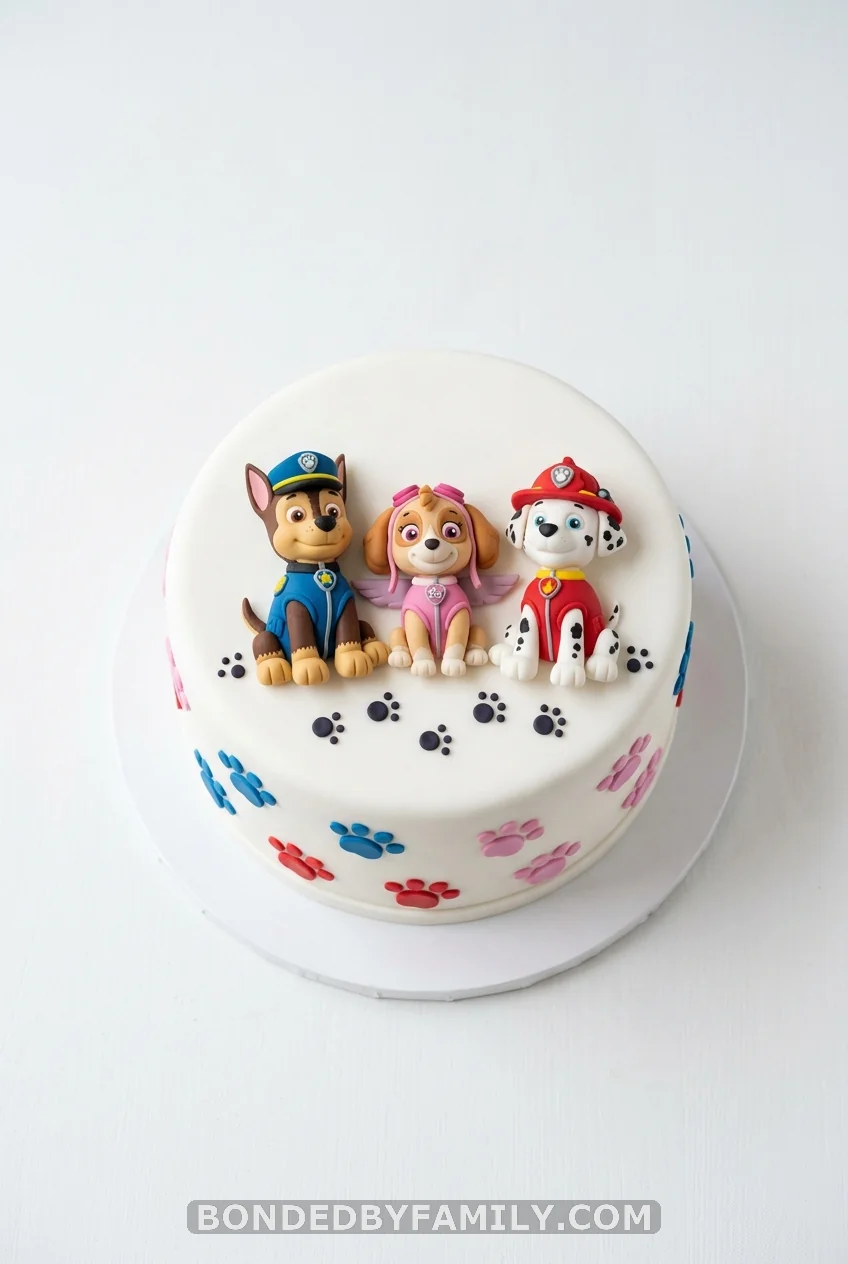 Paw Patrol Fondant Character Cake