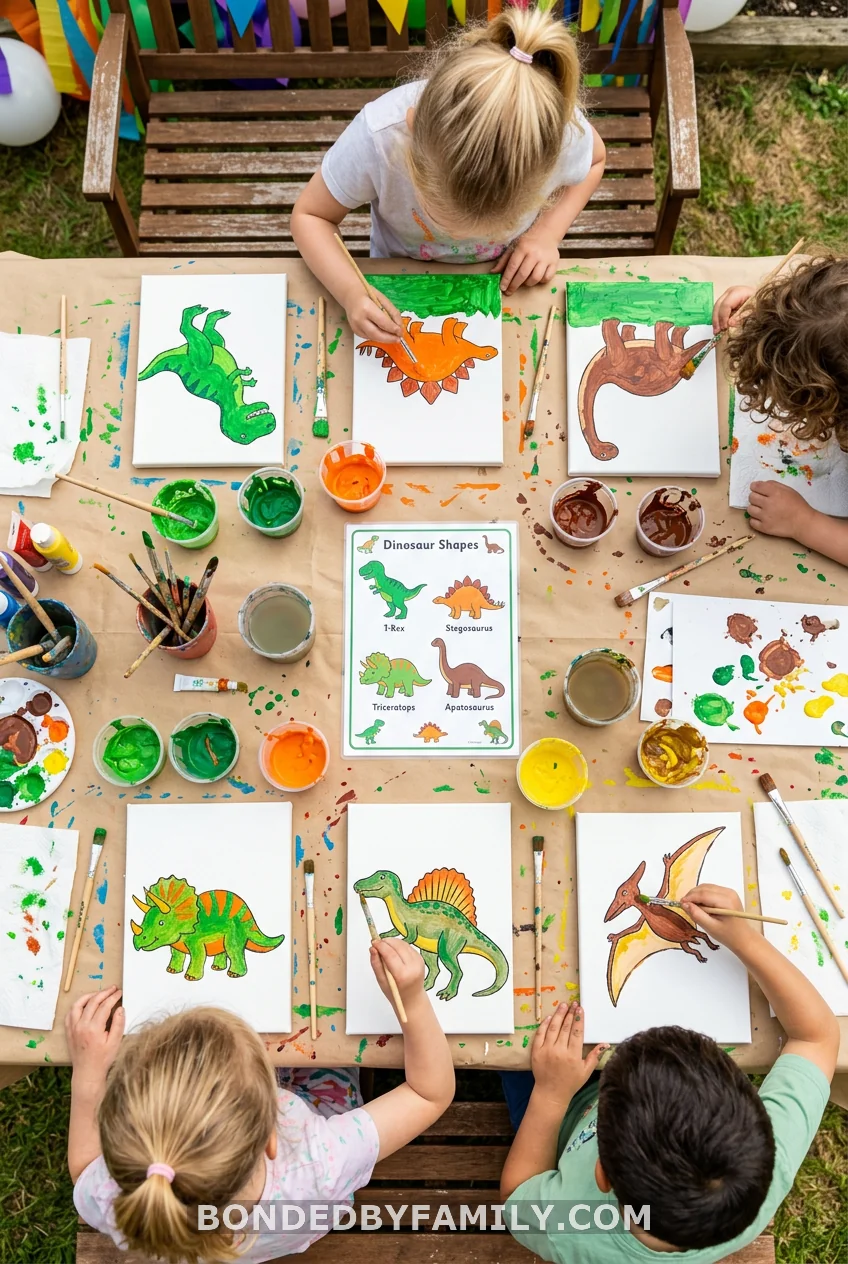 Dino Canvas Painting Station