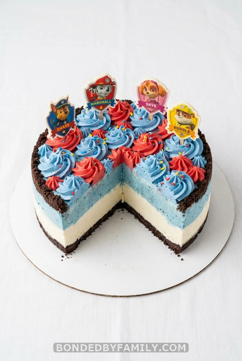 No-Bake Paw Patrol Ice Cream Cake