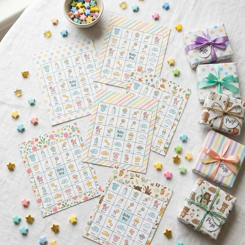 baby shower games large groups featured image