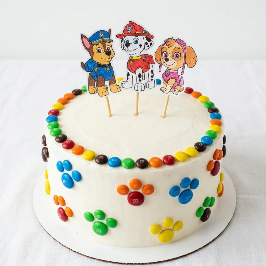 paw patrol party cake featured image