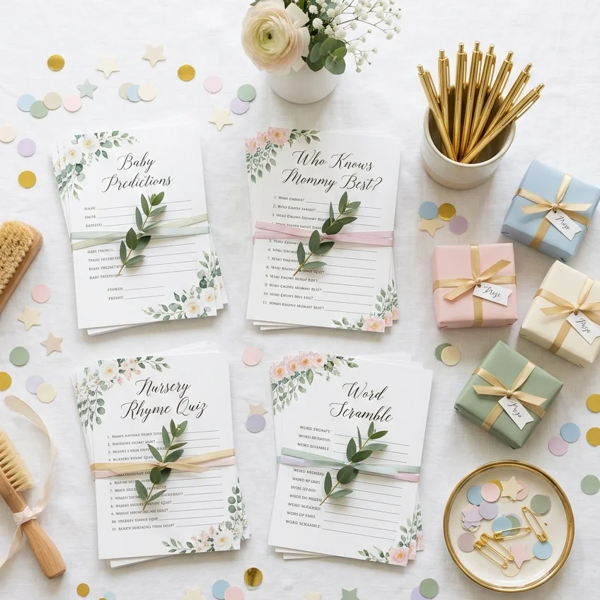 unique baby shower games featured image