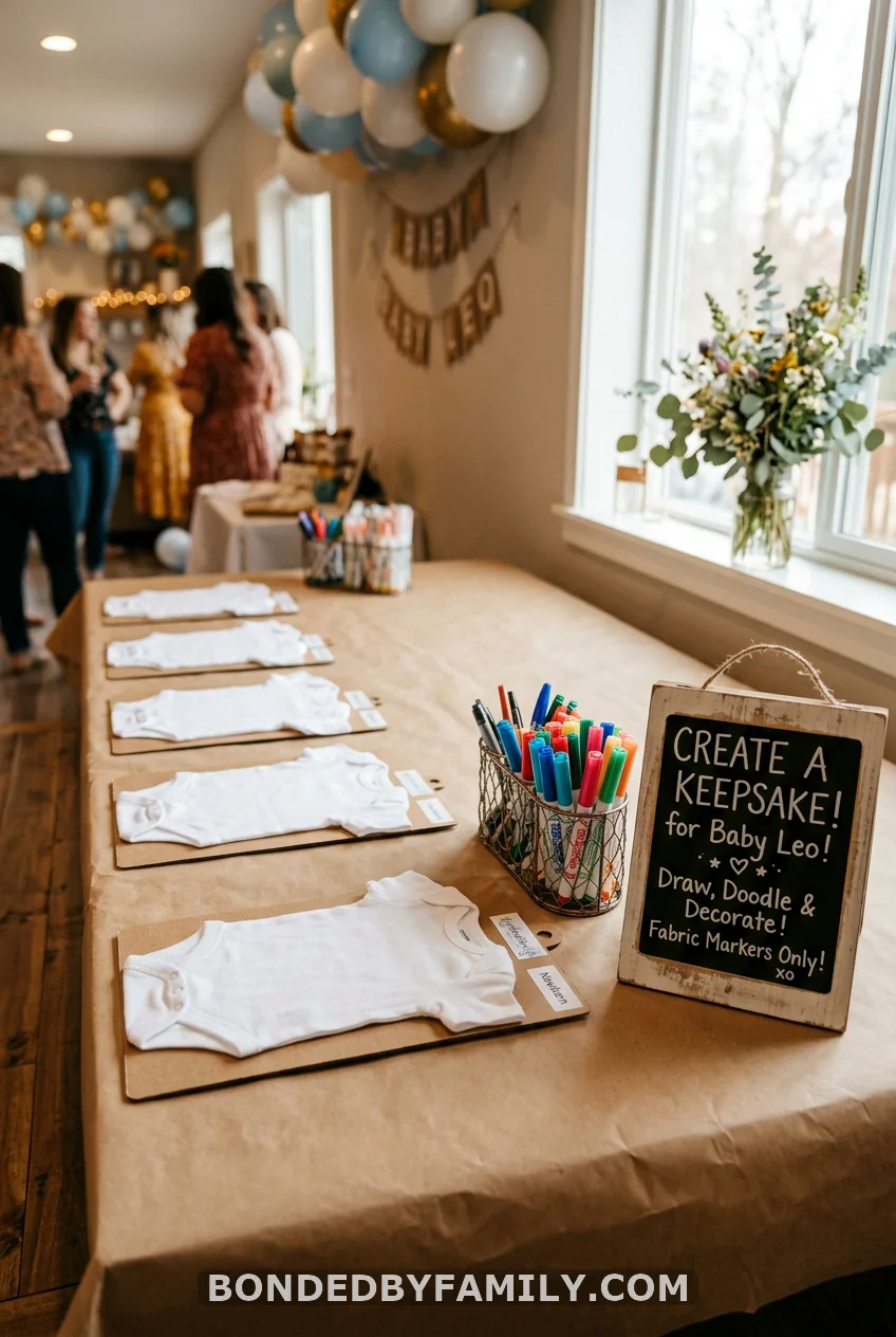 Decorate a Onesie Station