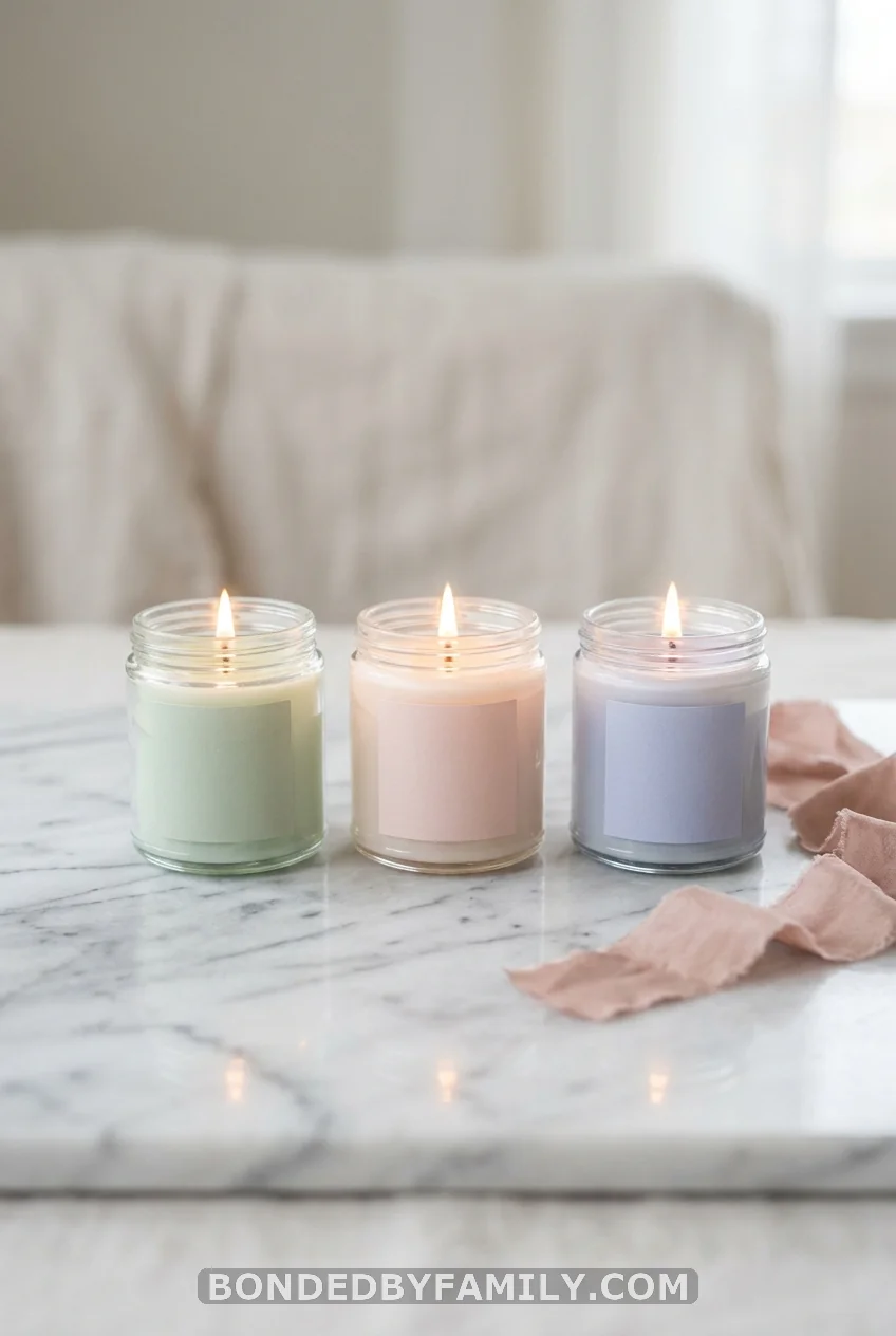 Scented Candles in Glass Jars