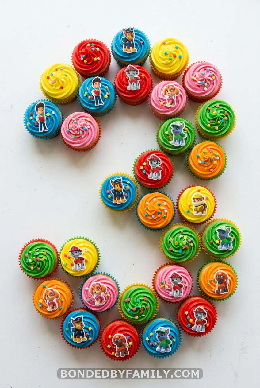 The Number Cupcake Cake