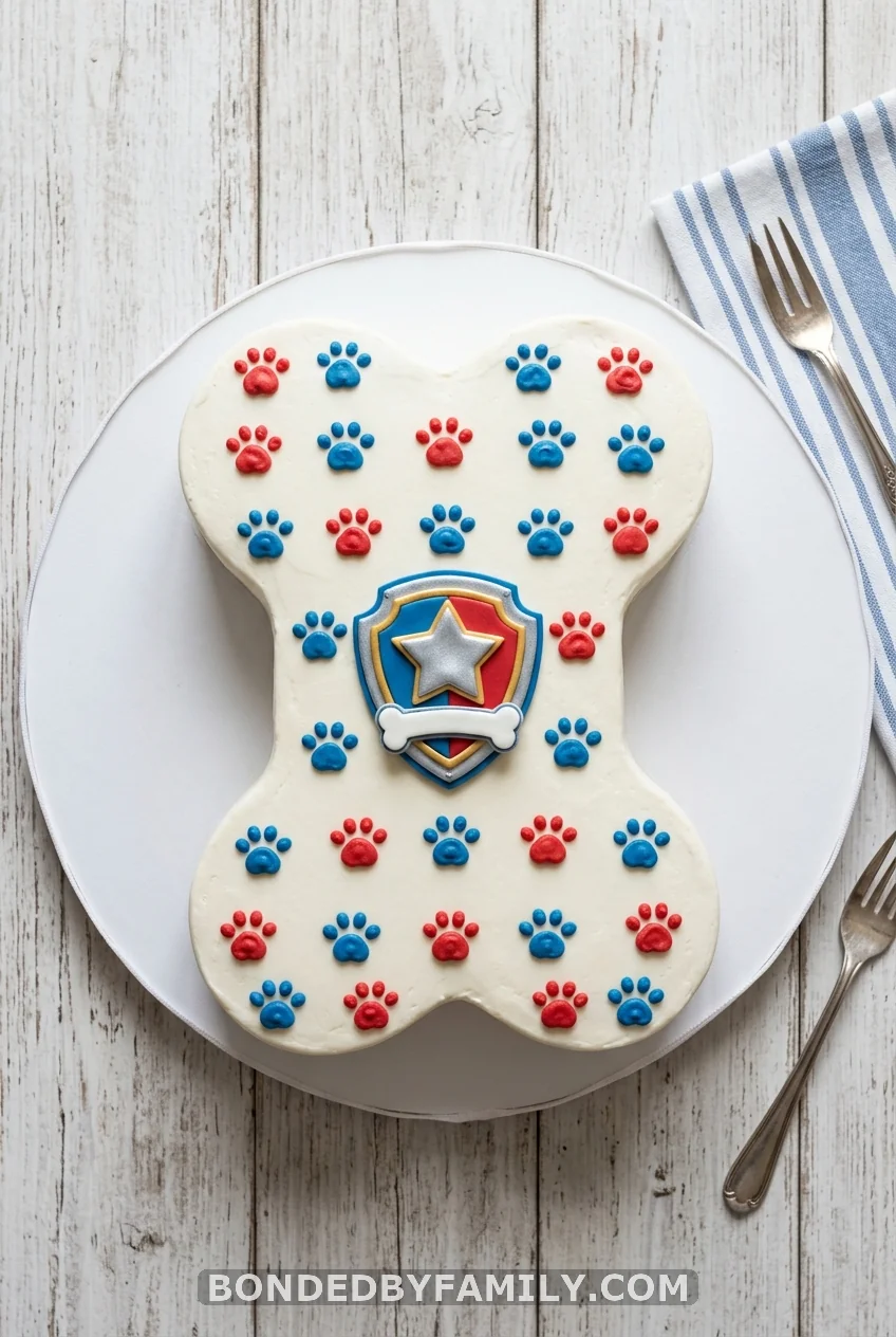 The Dog-Bone Shaped Paw Patrol Cake (The One That Goes Viral)