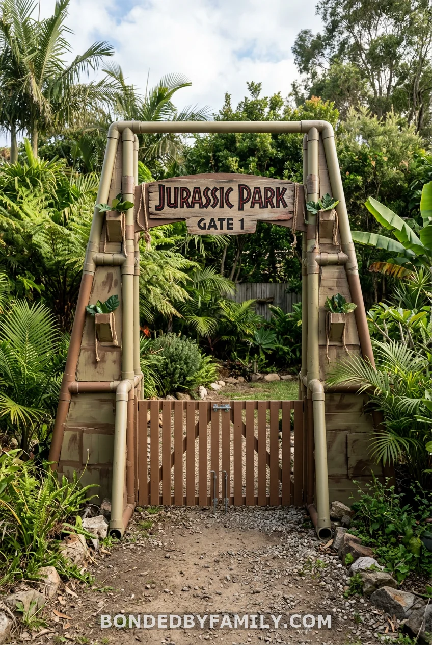 DIY Jurassic Park Gate Entrance