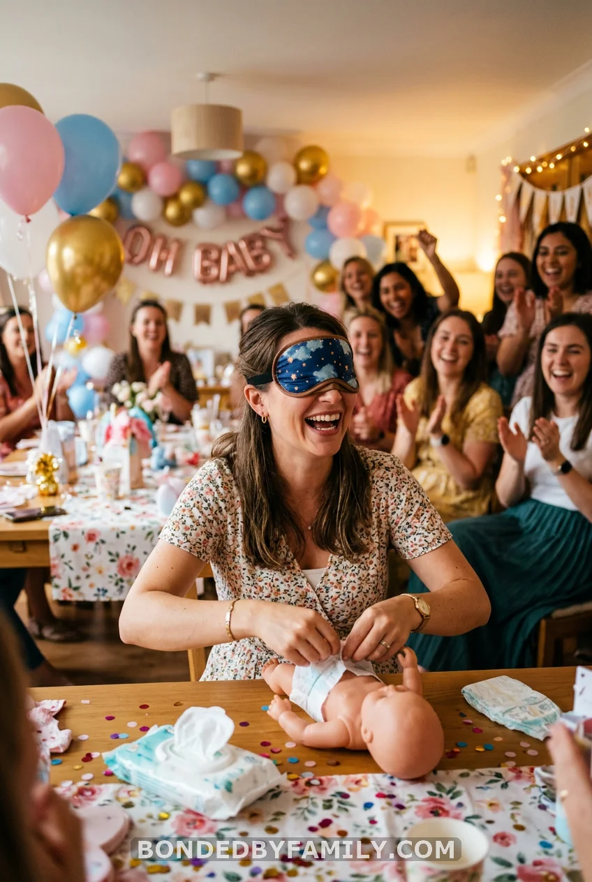 Blindfolded Diaper Changing Relay