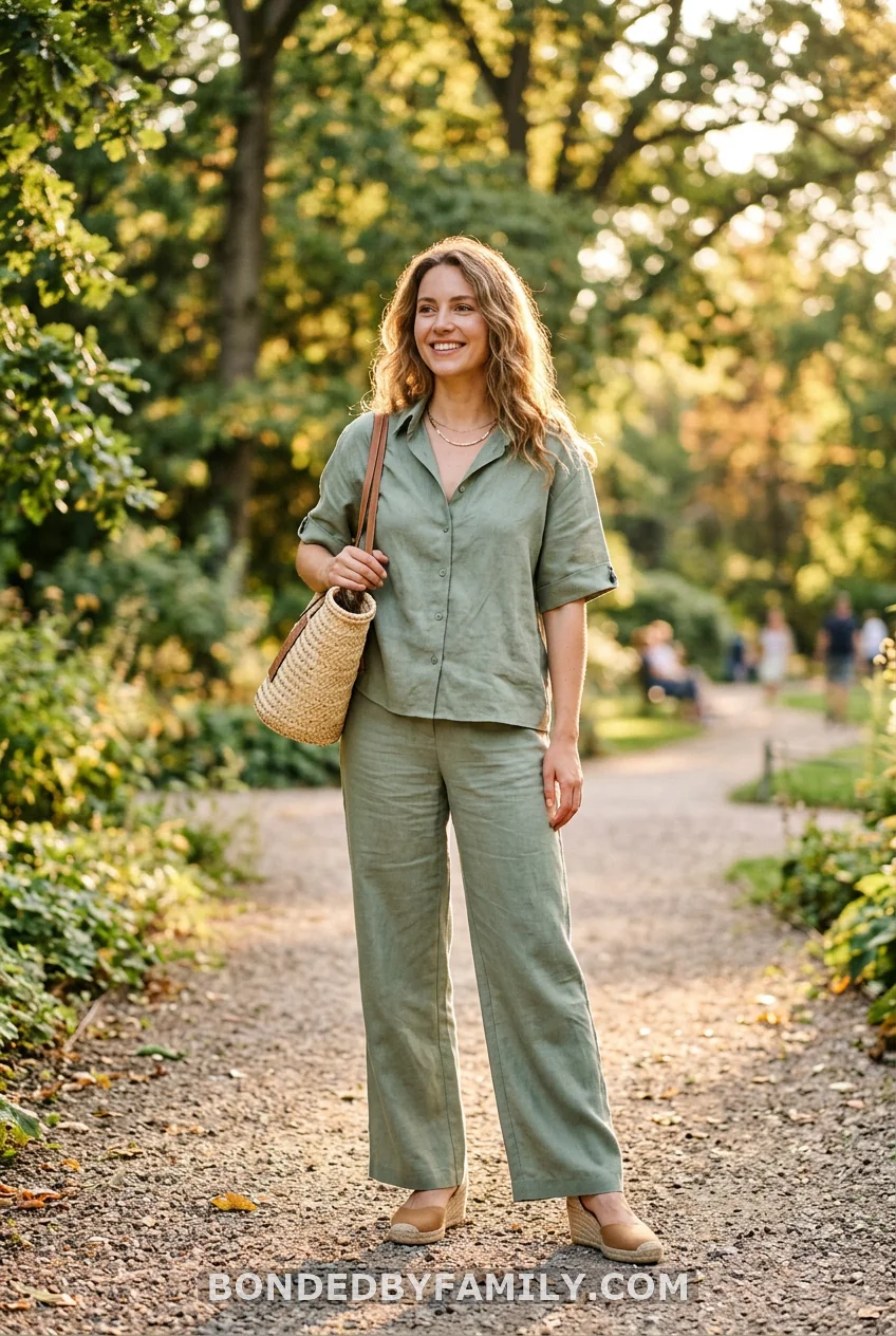 Sage Linen Co-Ord Set