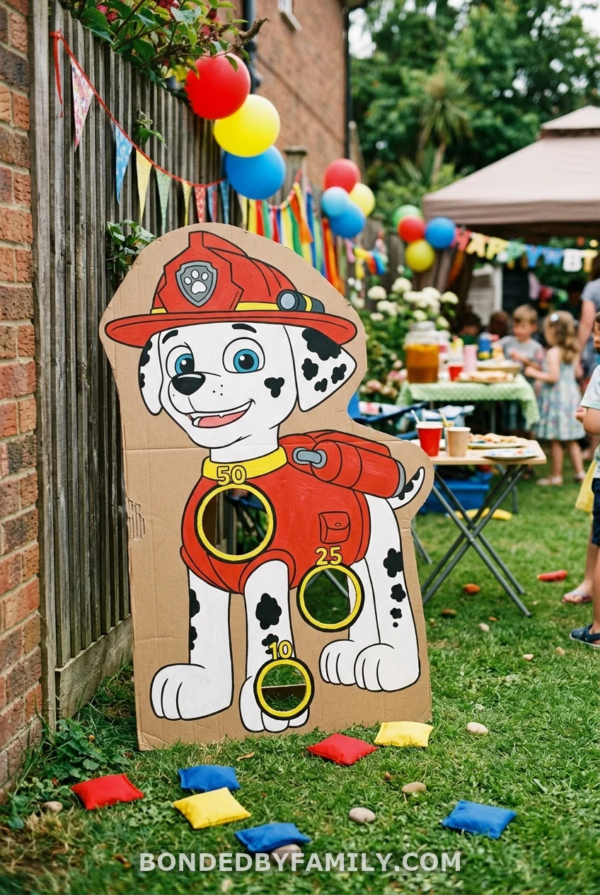 The Bean Bag Toss Character Board