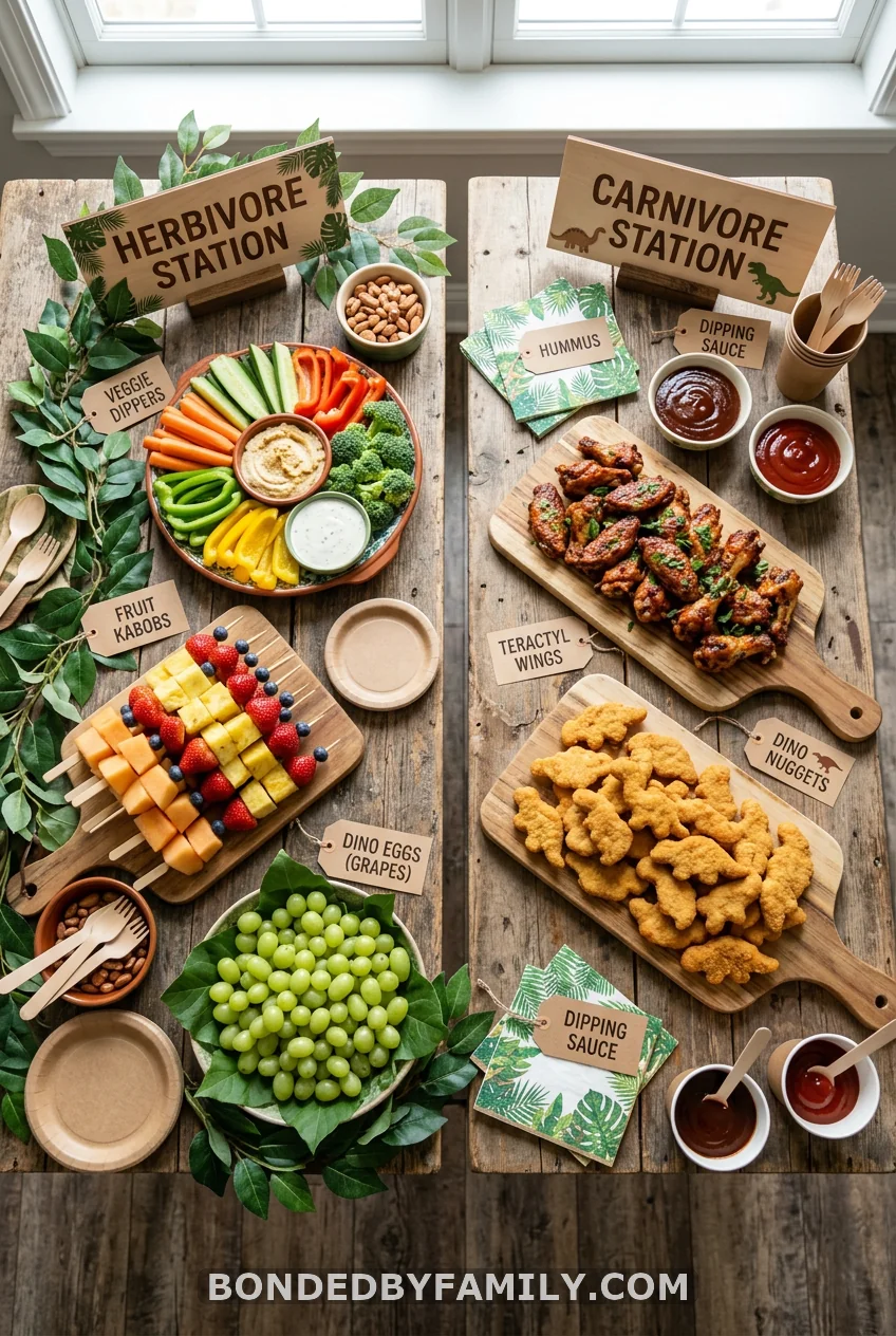 Herbivore vs. Carnivore Food Stations