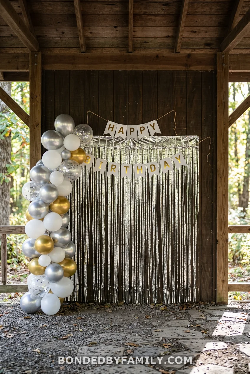 Turn the Shelter's Back Wall Into a Photo Backdrop