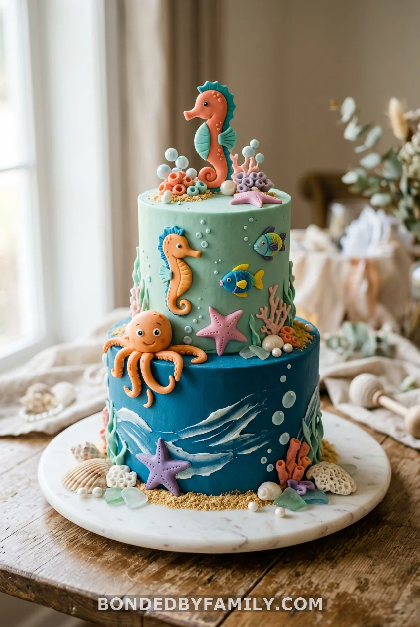 Ocean-Themed Cake That Serves Double Duty