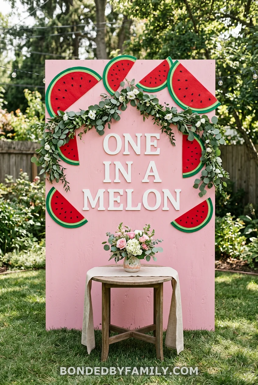 "One in a Melon" Photo Backdrop