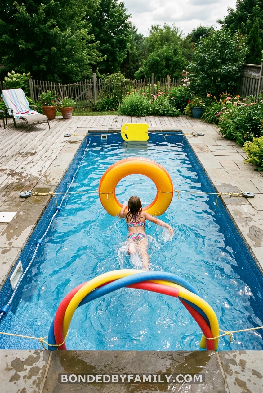 Timed Pool Obstacle Course