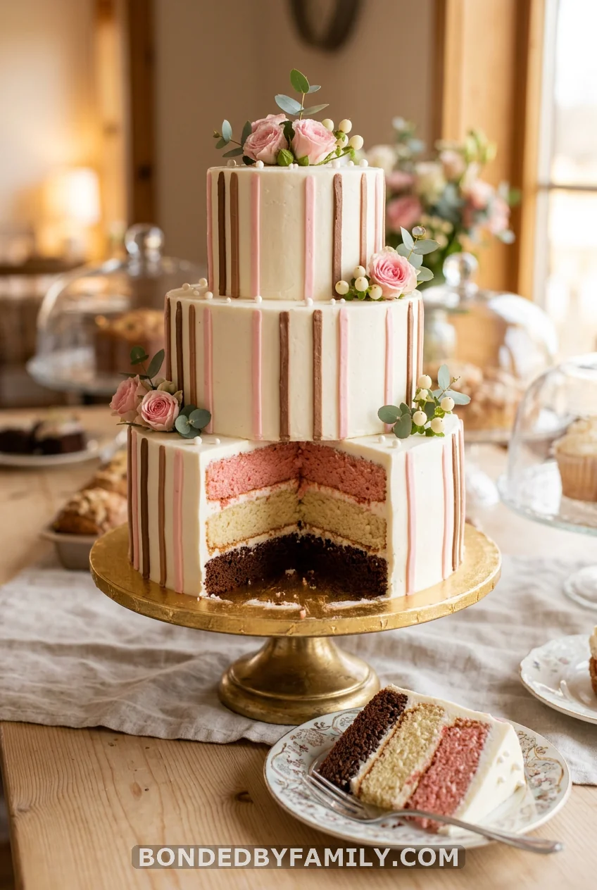 Neapolitan Layered Cake