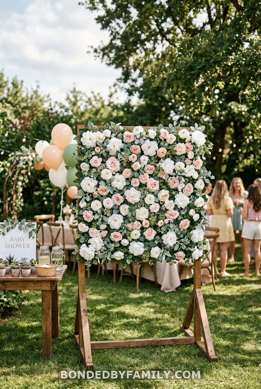 A Flower Wall Photo Backdrop
