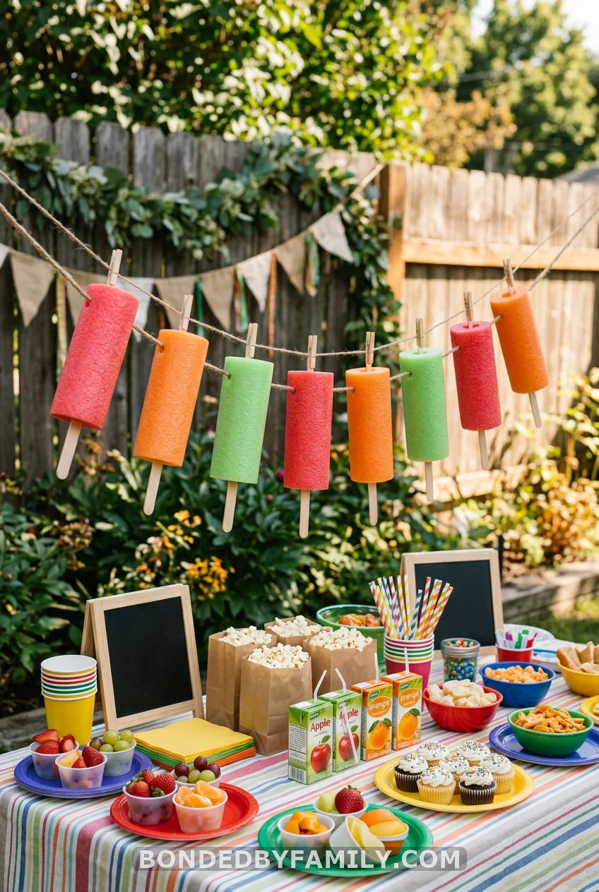 Pool Noodle Popsicle Garland
