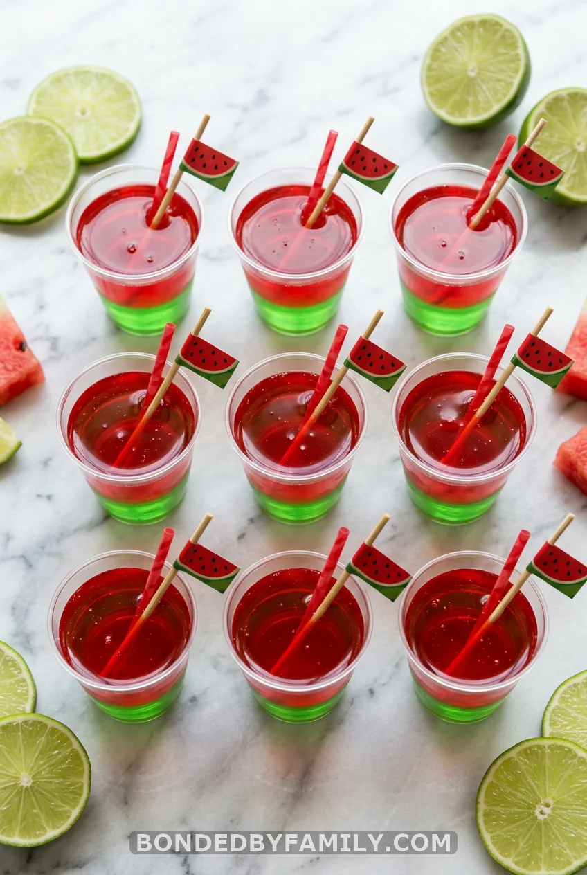 Watermelon Jello Shots (Virgin Version)