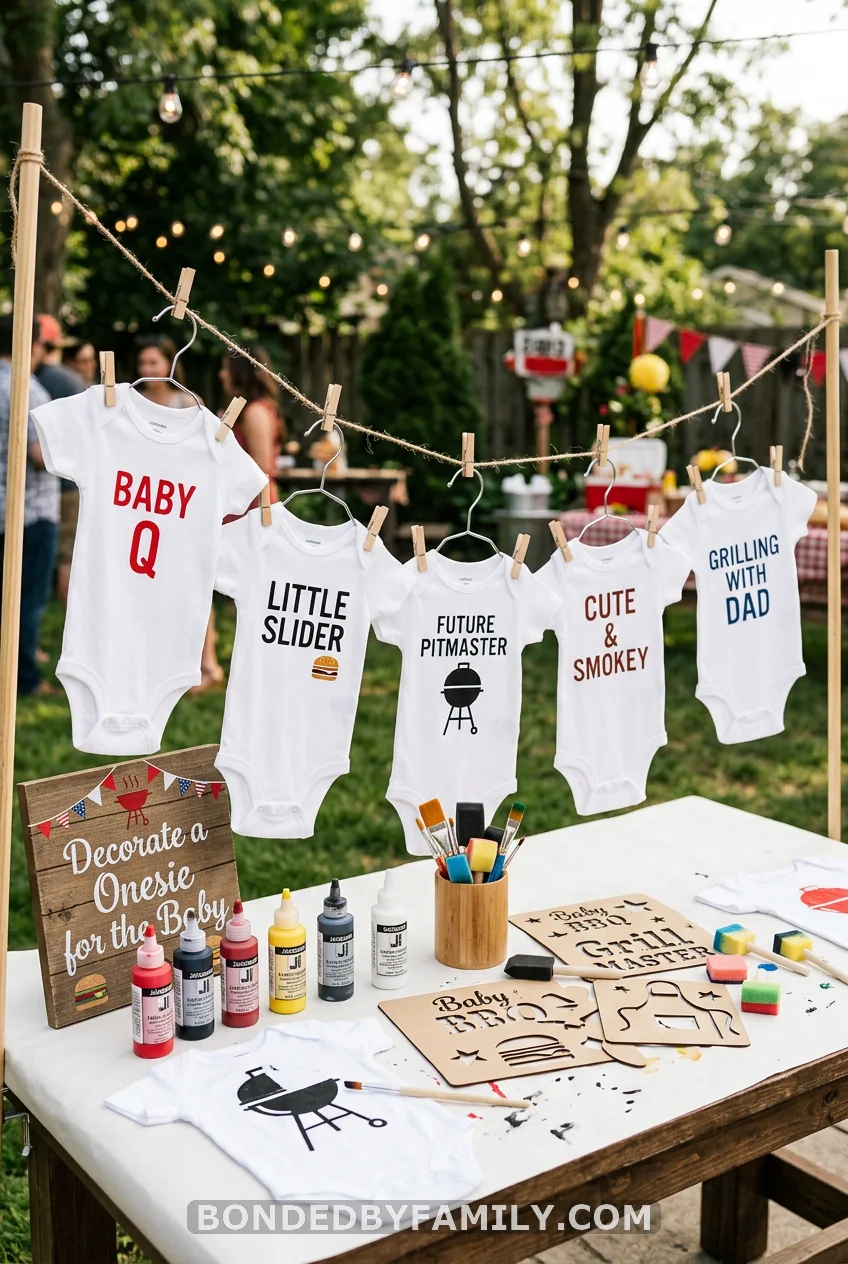 The Onesie Decorating Station