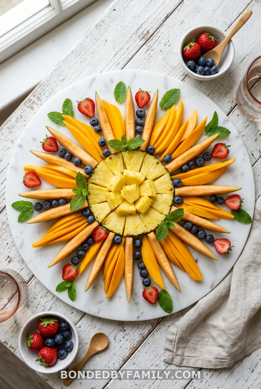 Sun-Shaped Fruit Platter